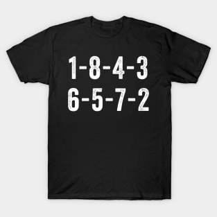 1-8-4-3-6-5-7-2 - Funny Firing Order T-Shirt